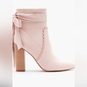 Wrap Block Heeled Bootie